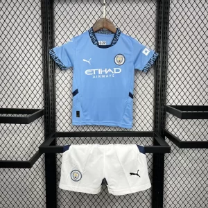 Manchester City 2024-25 Home Kids Kit