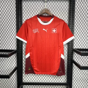 Switzerland 2024-25 Euro Home Jersey Fan Version