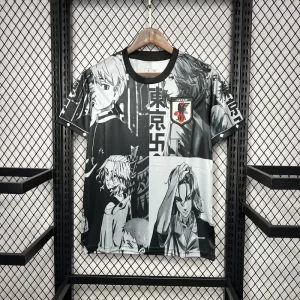 Japan 2024-25 Tokyo White Black Revengers Special Edition Jersey Fan Version