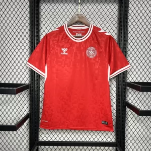 Denmark 2024-25 Euro Home Jersey Fan Version