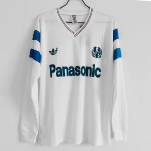 Marseille 1990-91 Long Sleeve Home Retro Jersey
