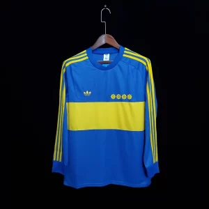 Boca Juniors 1981-82 Long Sleeve Home Retro Jersey