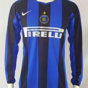 Inter Milan 2004-05 Home Long Sleeve Retro Jersey