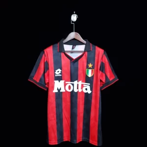 AC Milan 1993-94 Champions League Home Retro Jersey