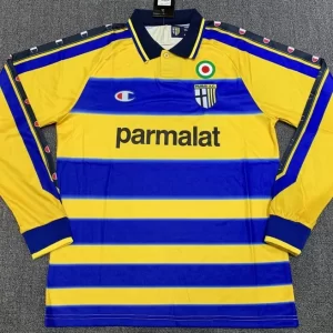 Parma 1999-00 Home Long Sleeve Retro Jersey