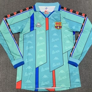 Barcelona 1996-97 Away Long Sleeve Retro Jersey