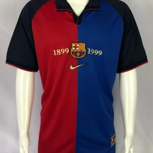 Barcelona 1999-00 Home Centenary Commemorative Edition Retro Jersey