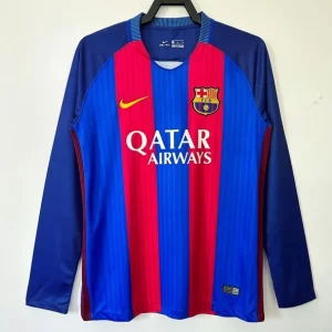 Barcelona 2016-17 Home Long Sleeve Retro Jersey