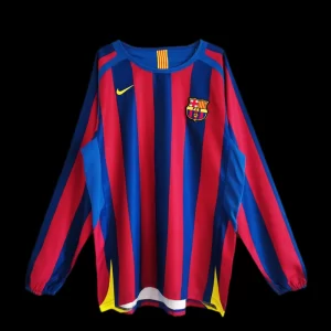 Barcelona 2005-06 Home Long Sleeve Retro Jersey