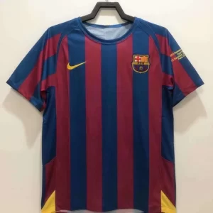 Barcelona 2005-06 Home Champions League Retro Jersey