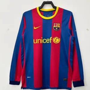Barcelona 2010-11 Home Long Sleeve Retro Jersey