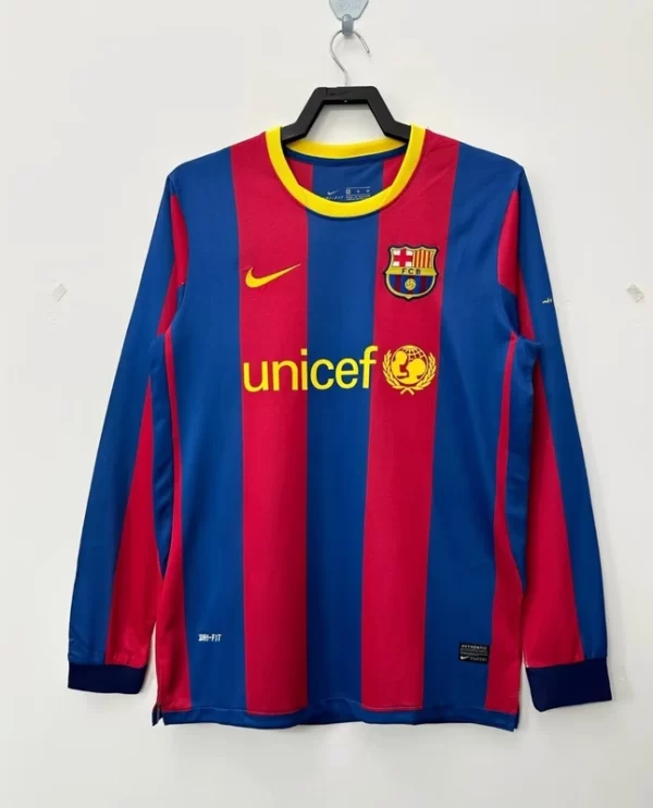 Barcelona 2010-11 Home Long Sleeve Retro Jersey