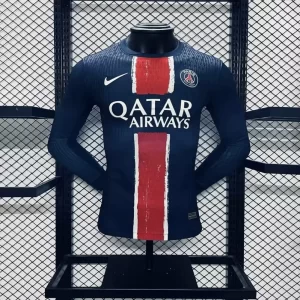 PSG 2024-25 Home Long Sleeve Jersey Player Version