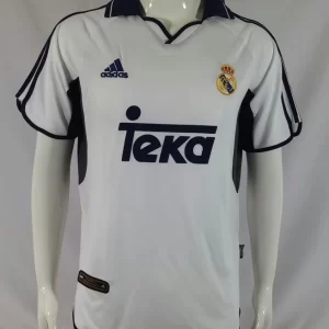 Real Madrid 2000-01 Home Retro Jersey