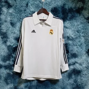 Real Madrid 2002-23 Long Sleeve Home Retro Jersey