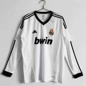 Real Madrid 2012-13 Home Long Sleeve Retro Jersey