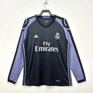 Real Madrid 2016-17 Second Away Long Sleeve Retro Jersey