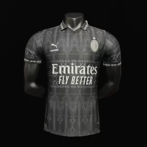 AC Milan 2024-25 Black Co-Branded Special Edition Jersey Player Version