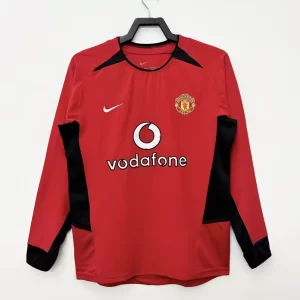 Manchester United 2002-03 Home Long Sleeve Retro Jersey