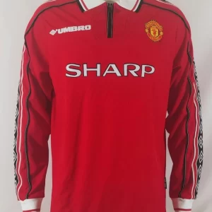 Manchester United 1998-00 Home Long Sleeve Retro Jersey