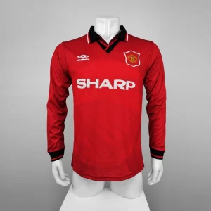 Manchester United 1994-96 Long Sleeve Home Retro Jersey