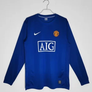 Manchester United 2008-09 Second Away Long Sleeve Retro Jersey