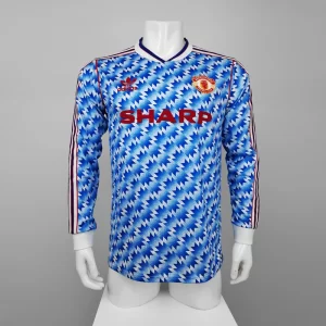 Manchester United 1991-92 Long Sleeve Away Retro Jersey