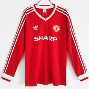 Manchester United 1986-87 Long Sleeve Home Retro Jersey