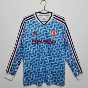 Manchester United 1990-92 Away Long Sleeve Retro Jersey