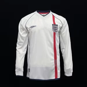 England 2002-03 Long Sleeve Home Retro Jersey