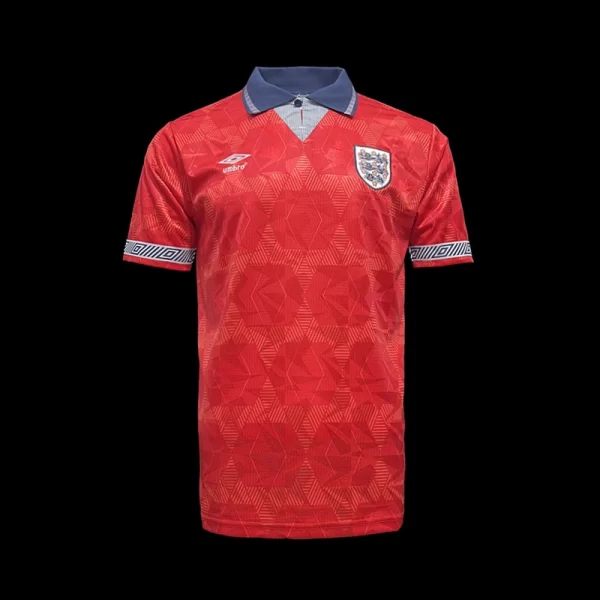 England 1990-91 Red Retro Jersey