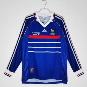 France 1998-99 Home Long Sleeve Retro Jersey