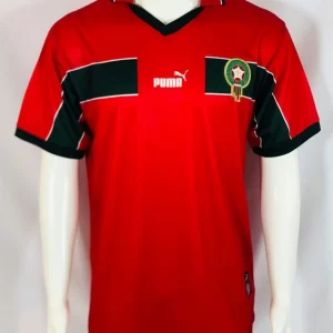 Morocco 1998-99 Red Third Away Retro Jersey