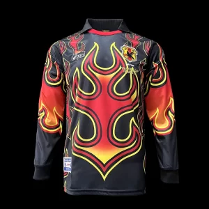 Japan 1998-99 Goalkeeper Flame Long Sleeve Retro Jersey