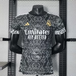 Real Madrid 2024-25 Black Patterned Special Edition Jersey Player Version