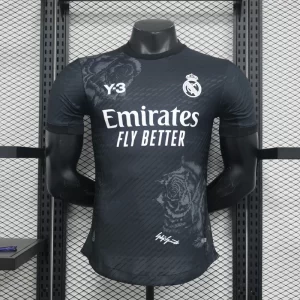 Real Madrid 2024-25 Y-3 Black Special Edition Jersey Player Version