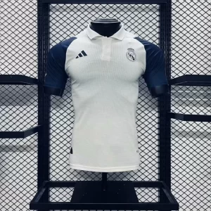 Real Madrid 2024-25 White Pre-match Training Jersey Player Version
