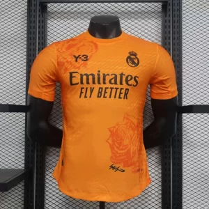 Real Madrid 2024-25 Y-3 Orange Special Edition Jersey Player Version