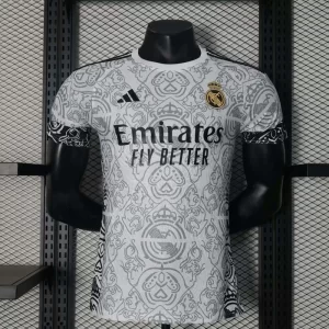 Real Madrid 2024-25 White Patterned Special Edition Jersey Player Version