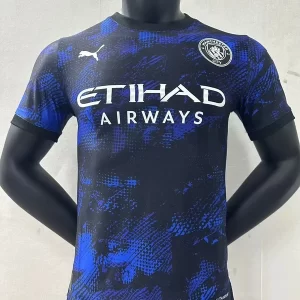 Manchester City 2024-25 Black Blue Special Edition Jersey Player Version