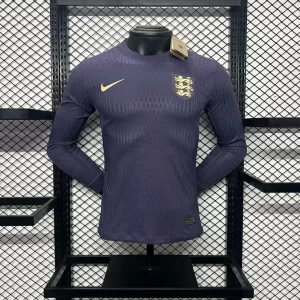 England 2024-25 Euro Away Long Sleeves Jersey Player Version