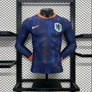 Netherlands 2024-25 Away Long Sleeve Jersey Player Version