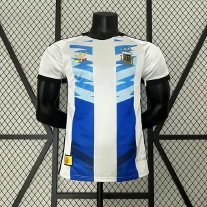 Argentina 2024-25 Classic White and Blue Special Edition Jersey Player Version