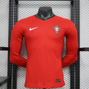 Portugal 2024-25 Home Long Sleeve Jersey Player Version