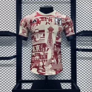 Japan 2024-25 Tokyo Cityscape Red Special Edition Jersey Player Version