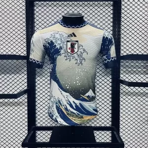 Japan 2024-25 Great Wave White and Blue Special Edition Jersey Player Version
