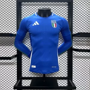 Italy 2024-25 Home Long Sleeve Jersey Player Version