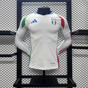Italy 2024-25 Away Long Sleeves Jersey Player Version