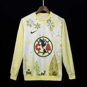 Club America 2024-25 Christmas Hoodie Long Sleeve Jersey Fan Version