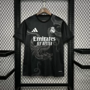Real Madrid 2024-25 Black White Dragon Special Edition Jersey Fan Version